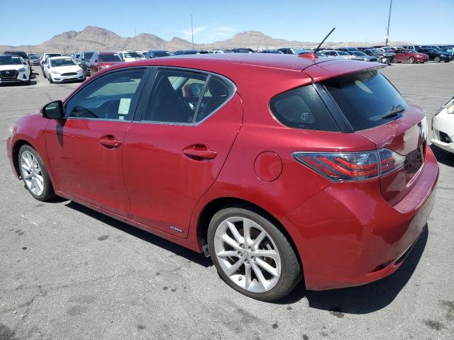 LEXUS CT 200 2012 red hatchbac hybrid engine JTHKD5BH3C2084254 photo #3
