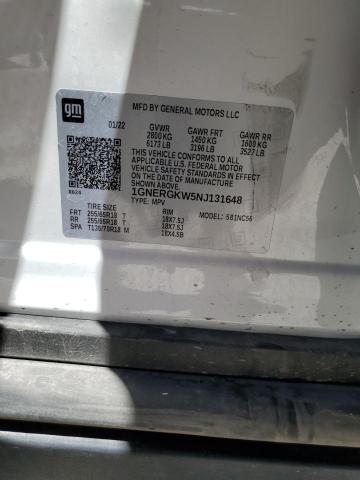 2022 CHEVROLET TRAVERSE L - 1GNERGKW5NJ131648