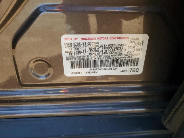 2016 MITSUBISHI OUTLANDER - JA4AZ3A39GZ005024