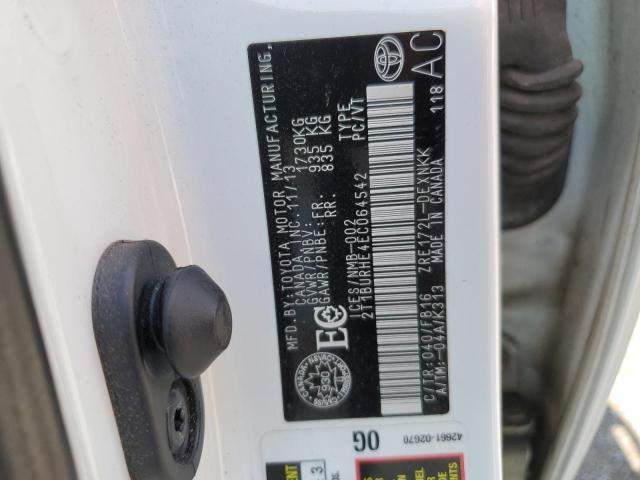 2014 TOYOTA COROLLA L - 2T1BURHE4EC064542