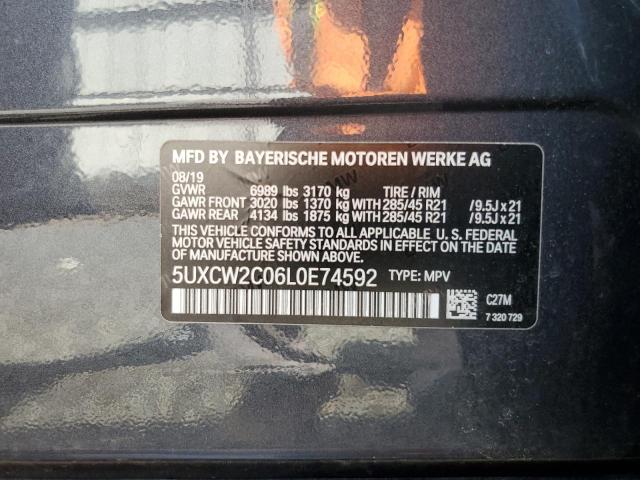 2020 BMW X7 XDRIVE4 5UXCW2C06L0E74592