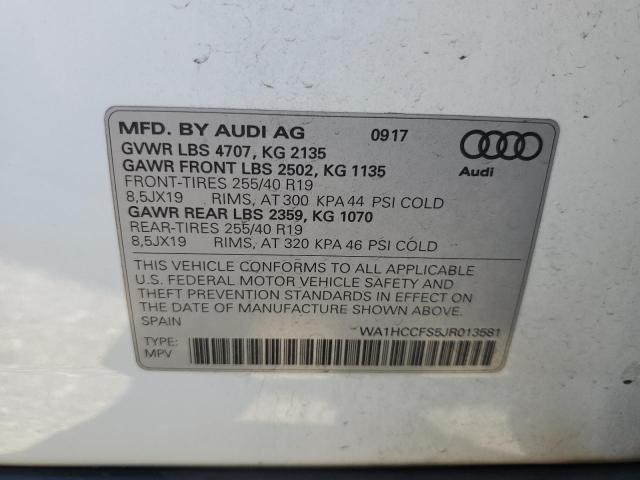 2018 AUDI Q3 PREMIUM - WA1HCCFS5JR013581