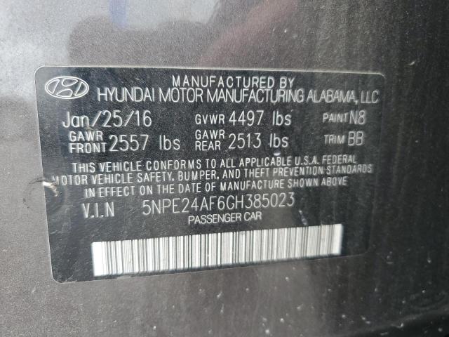 2016 HYUNDAI SONATA SE - 5NPE24AF6GH385023