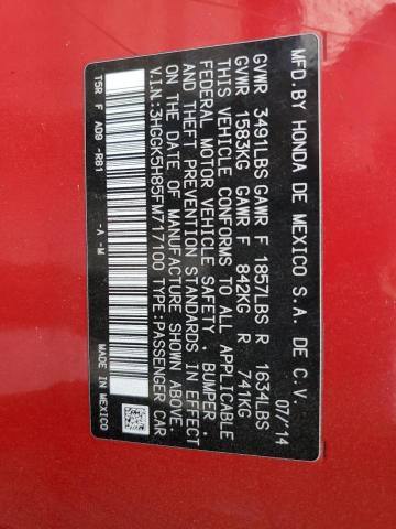 2015 HONDA FIT EX - 3HGGK5H85FM717100