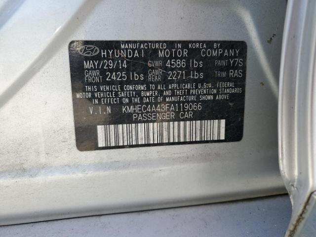 2015 HYUNDAI SONATA HYB - KMHEC4A43FA119066