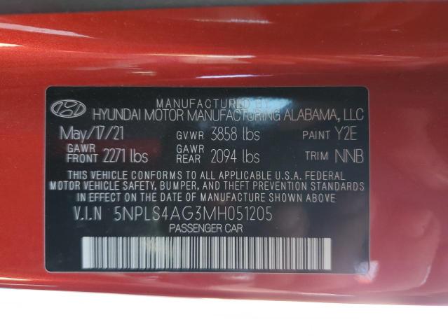 2021 HYUNDAI ELANTRA SE 5NPLS4AG3MH051205