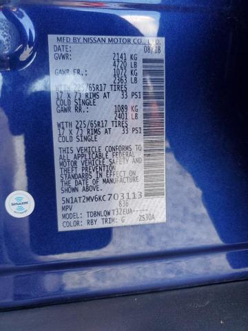2019 NISSAN ROGUE S - 5N1AT2MV6KC703113