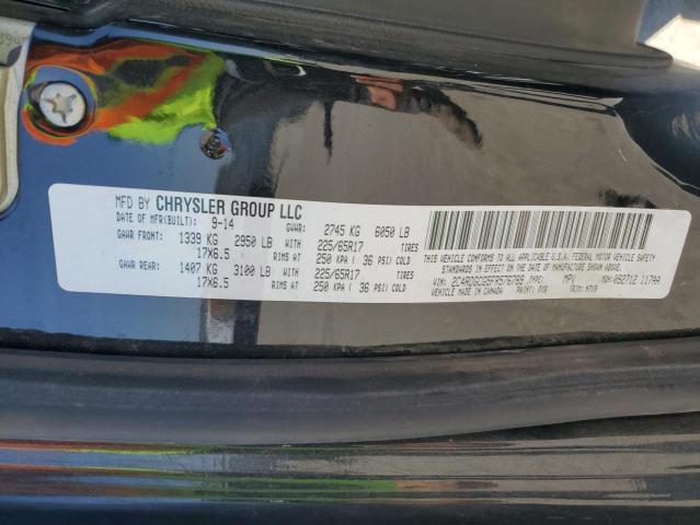 2015 DODGE GRAND CARA - 2C4RDGCG5FR576789