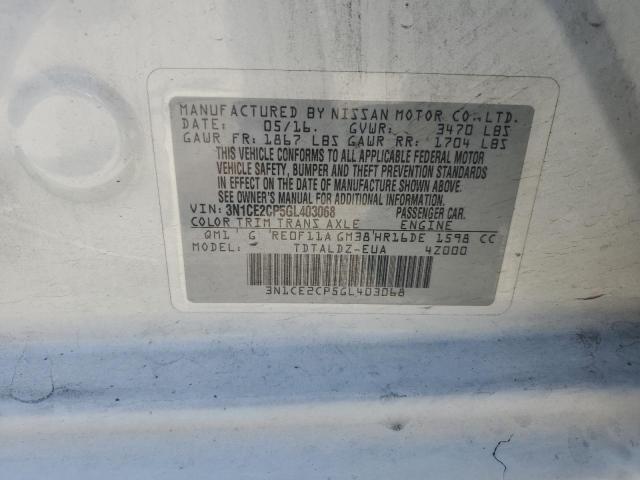 2016 NISSAN VERSA NOTE - 3N1CE2CP5GL403068