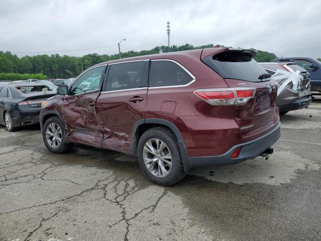Vin: 5tdbkrfh1es022503, lot: 57419365, toyota highlander le 20142