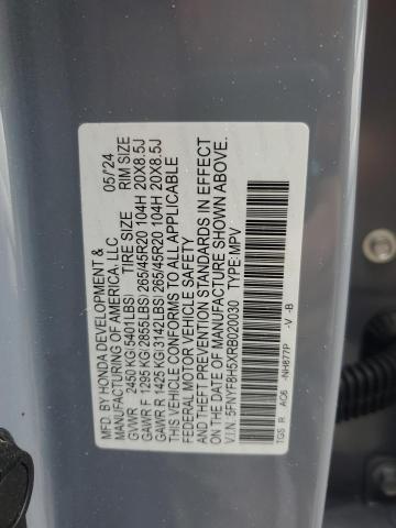 2024 HONDA PASSPORT E 5FNYF8H5XRB020030