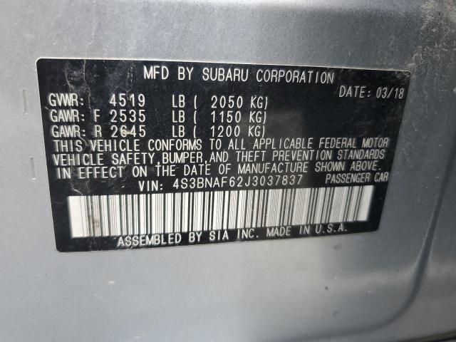 2018 SUBARU LEGACY 2.5I PREMIUM 4S3BNAF62J3037837