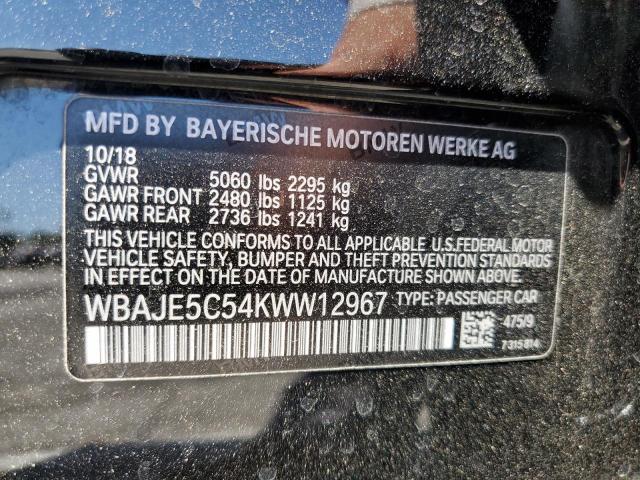 2019 BMW 540 I WBAJE5C54KWW12967