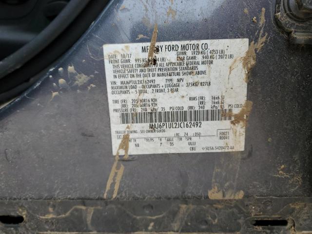 2018 FORD ECOSPORT S MAJ6P1UL2JC162492
