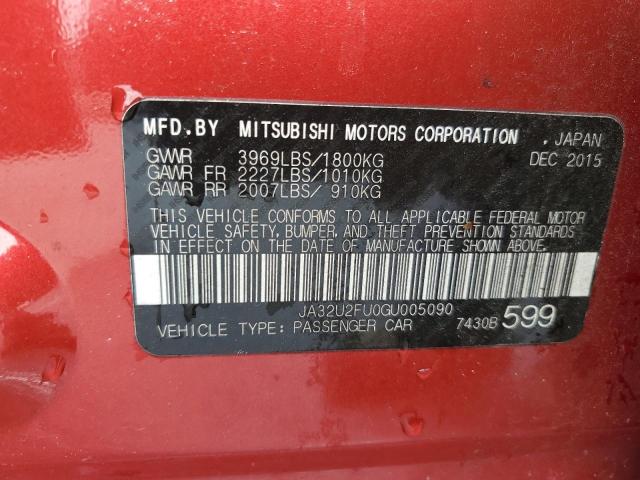 2016 MITSUBISHI LANCER ES JA32U2FU0GU005090