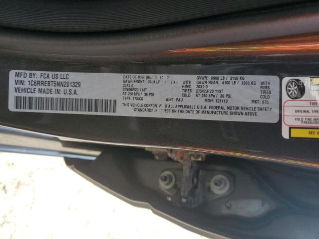 2022 RAM 1500 BIG H - 1C6RREBT5NN201329