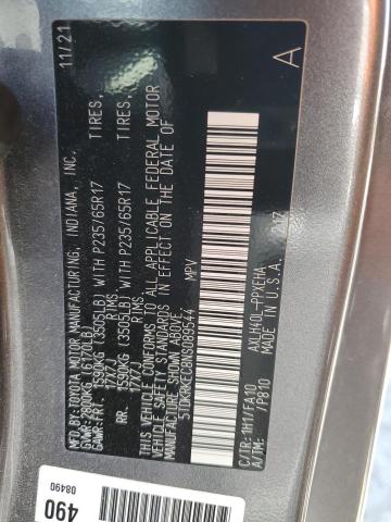 2022 TOYOTA SIENNA LE 5TDKRKEC8NS089544