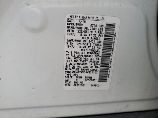 2018 NISSAN ROGUE S - JN8AT2MV5JW331107