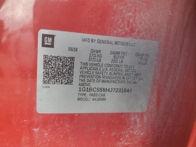 2018 CHEVROLET CRUZE LS - 1G1BC5SM4J7231644