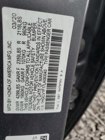 2020 HONDA ACCORD LX - 1HGCV1F17LA083043
