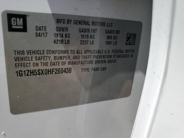 2017 CHEVROLET MALIBU PREMIER 1G1ZH5SX0HF260438
