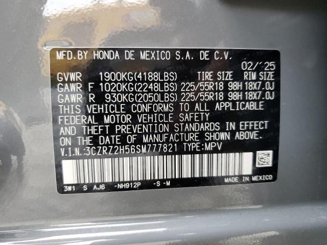 2025 HONDA HR-V SPORT 3CZRZ2H56SM777821