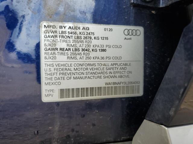 2020 AUDI Q5 PREMIUM - WA1BNAFY3L2054053