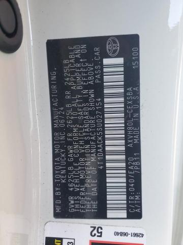 2025 TOYOTA CAMRY XSE 4T1DAACK5SU027154