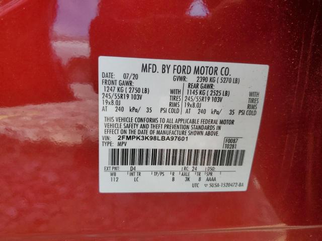 2020 FORD EDGE TITAN - 2FMPK3K98LBA97601