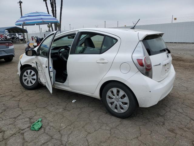 TOYOTA PRIUS C 2012 white  hybrid engine JTDKDTB34C1025133 photo #3