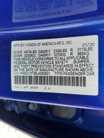 2020 HONDA ACCORD SPO - 1HGCV1F38LA055821