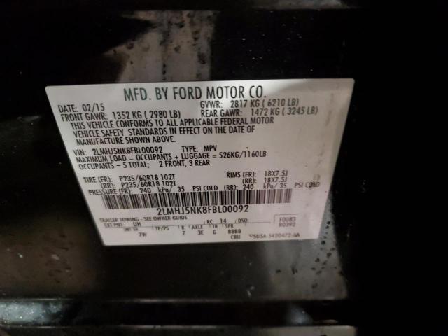 2015 LINCOLN MKT 2LMHJ5NK8FBL00092