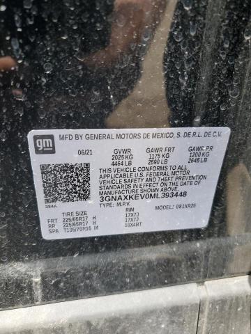 2021 CHEVROLET EQUINOX LT - 3GNAXKEV0ML393448