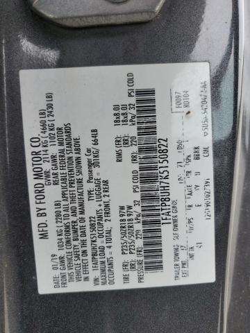 2019 FORD MUSTANG - 1FATP8UH7K5150822