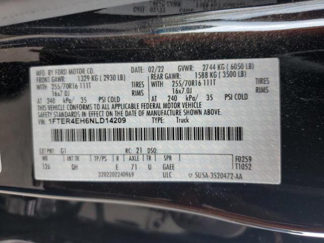 2022 FORD RANGER XL - 1FTER4EH6NLD14209