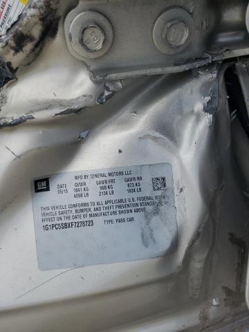 2015 CHEVROLET CRUZE LT - 1G1PC5SBXF7278723