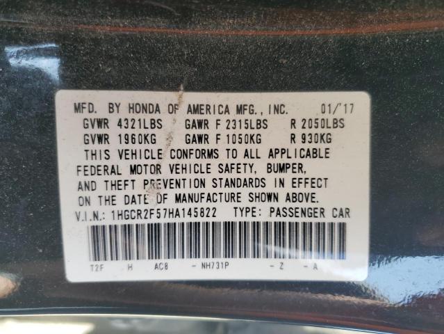 2017 HONDA ACCORD SPO - 1HGCR2F57HA145822