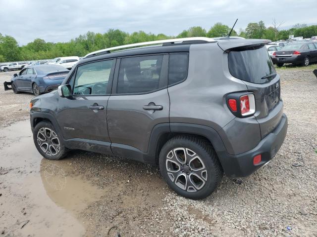 Vin: zaccjadt1gpc91200, lot: 57720475, jeep renegade limited 20162