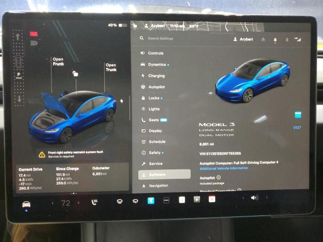 2024 TESLA MODEL 3 - 5YJ3E1EB0RF755355