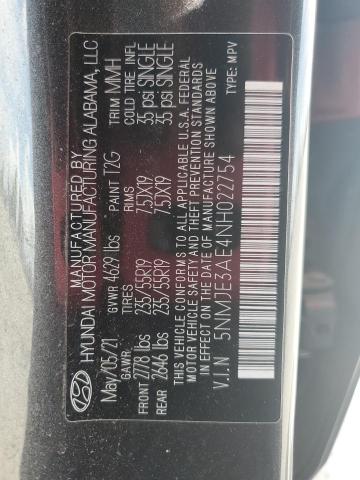 2022 HYUNDAI TUCSON LIM - 5NMJE3AE4NH022754