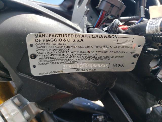 2022 APRILIA RS 660 - ZD4KSUG00NS000886