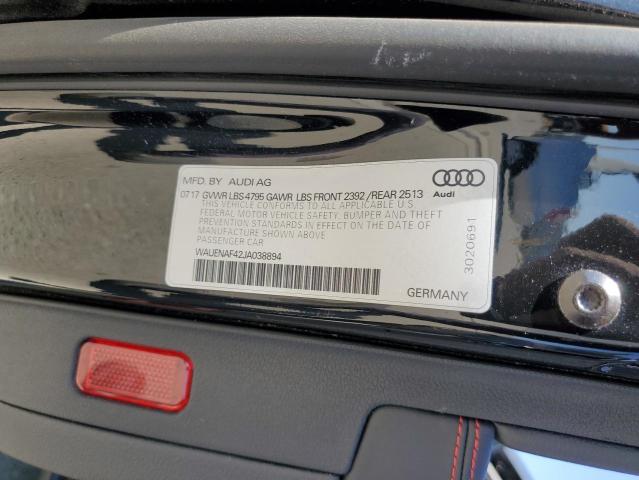 2018 AUDI A4 PREMIUM - WAUENAF42JA038894