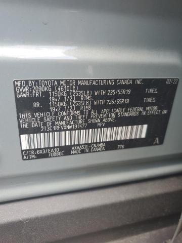 2022 TOYOTA RAV4 XLE P 2T3C1RFVXNW191477