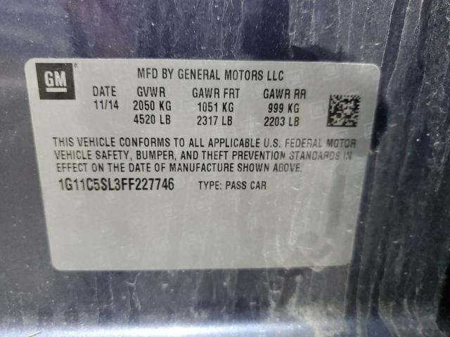 2015 CHEVROLET MALIBU 1LT - 1G11C5SL3FF227746