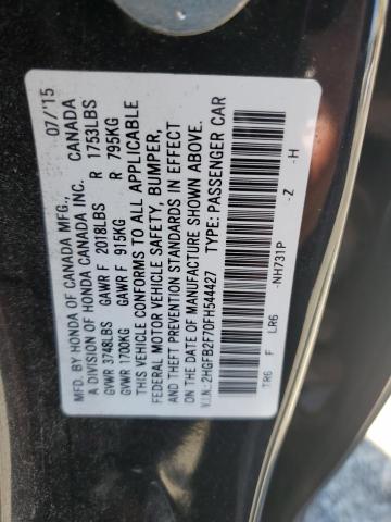 2015 HONDA CIVIC SE 2HGFB2F70FH544427