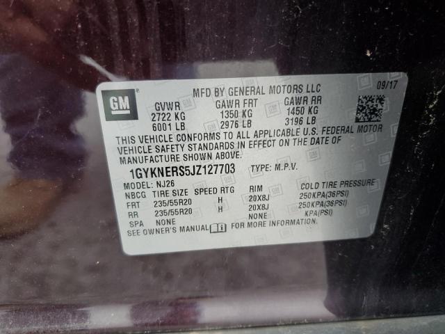 2018 CADILLAC XT5 PREMIU - 1GYKNERS5JZ127703