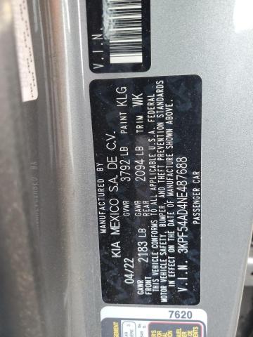 2022 KIA FORTE GT L 3KPF54AD4NE487688