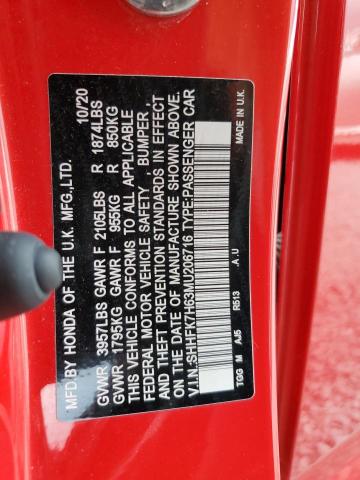 2021 HONDA CIVIC EX SHHFK7H63MU206716