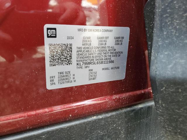2025 CHEVROLET TRAILBLAZE - KL79MRSL6SB111986