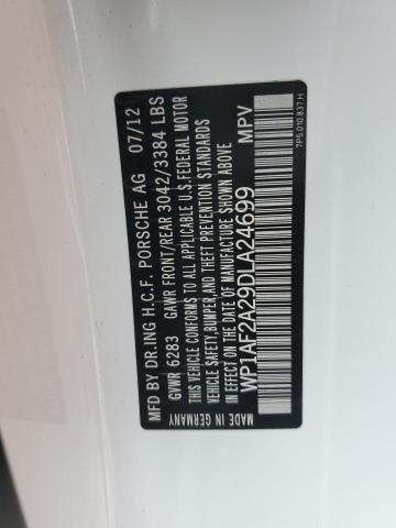 2013 PORSCHE CAYENNE - WP1AF2A29DLA24699